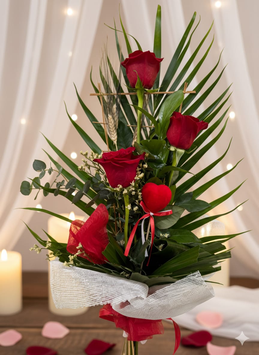 Ramo de 3 Rosas Rojas Pasión